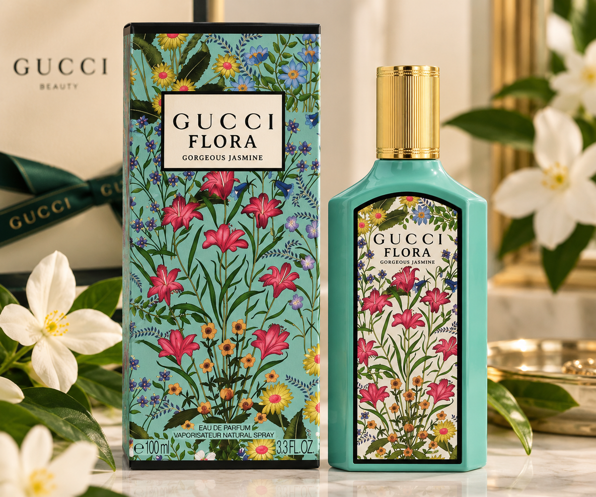 Gucci Flora Gorgeous Jasmine Eau de Parfum for Women – 3.3 oz Floral Spray