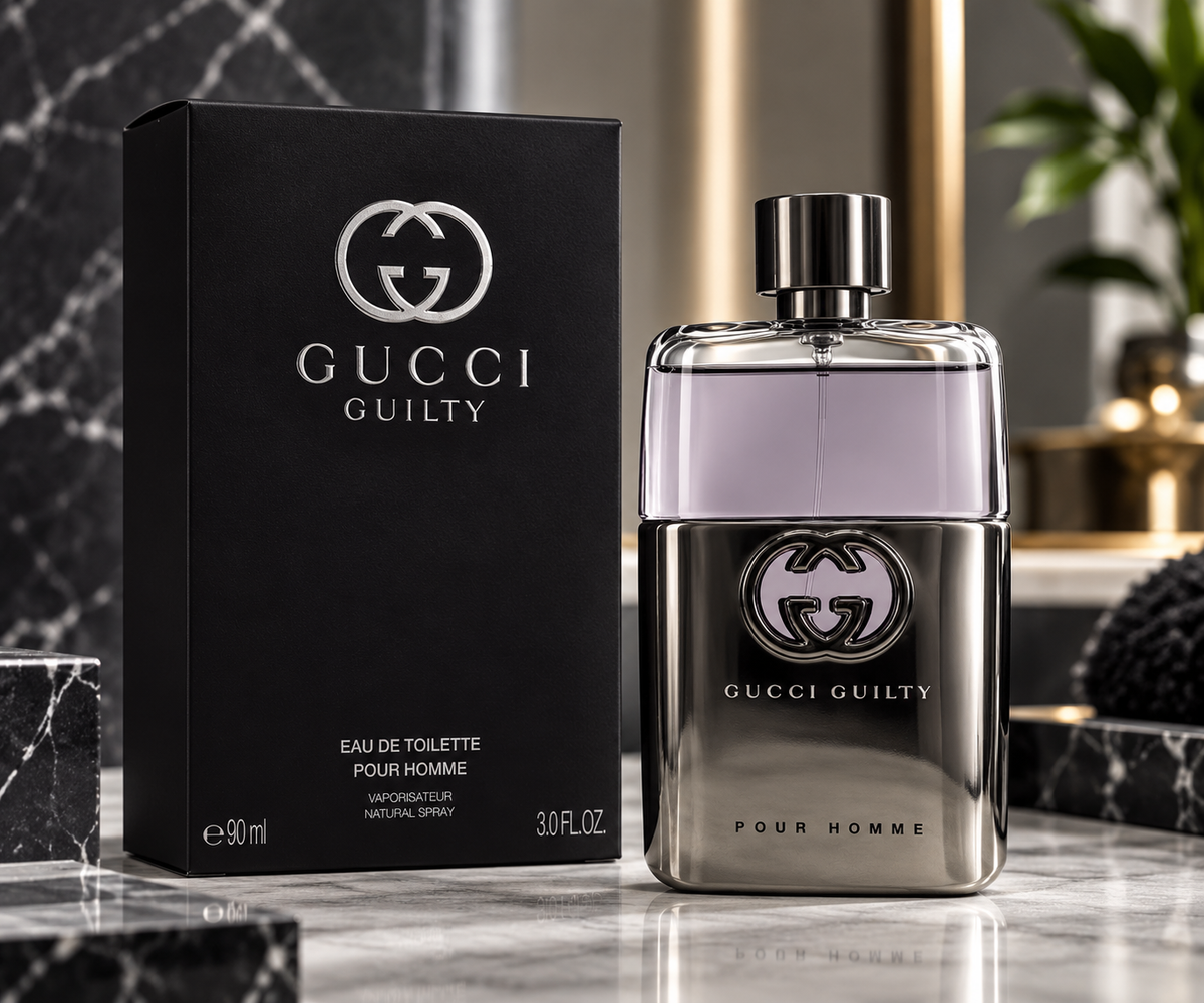 Gucci Guilty Eau de Toilette for Men 3.0 oz – Citrus, Lavender & Woody Fragrance