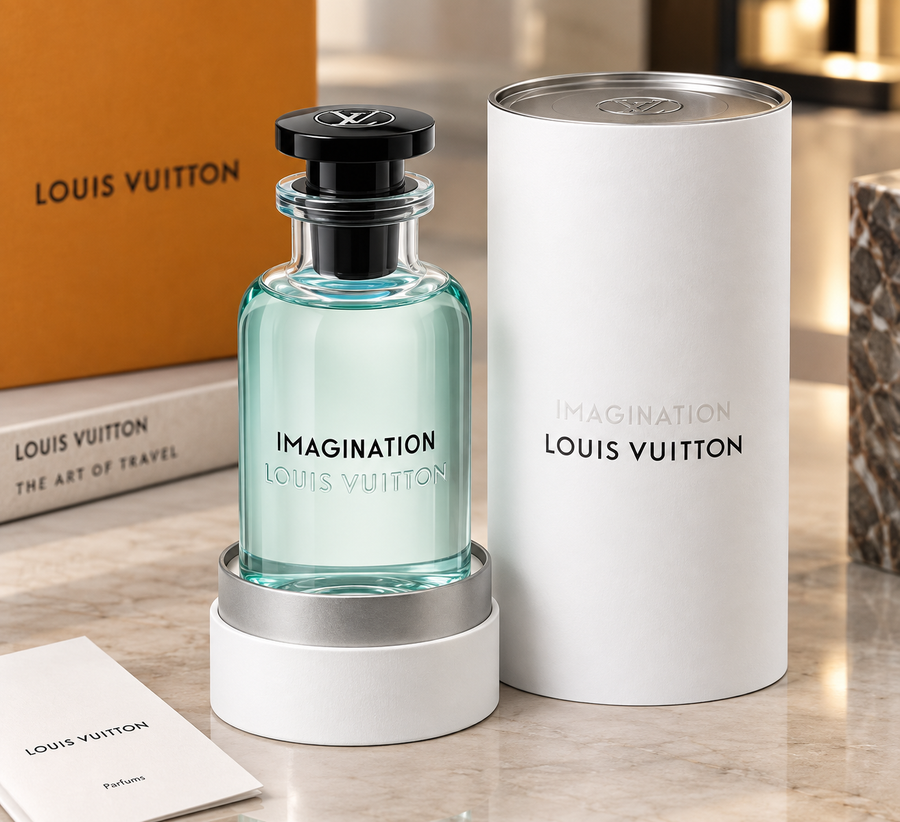 Louis Vuitton Imagination Eau de Parfum 3.4 oz / 100 ml – Amber, Black Tea & Bergamot