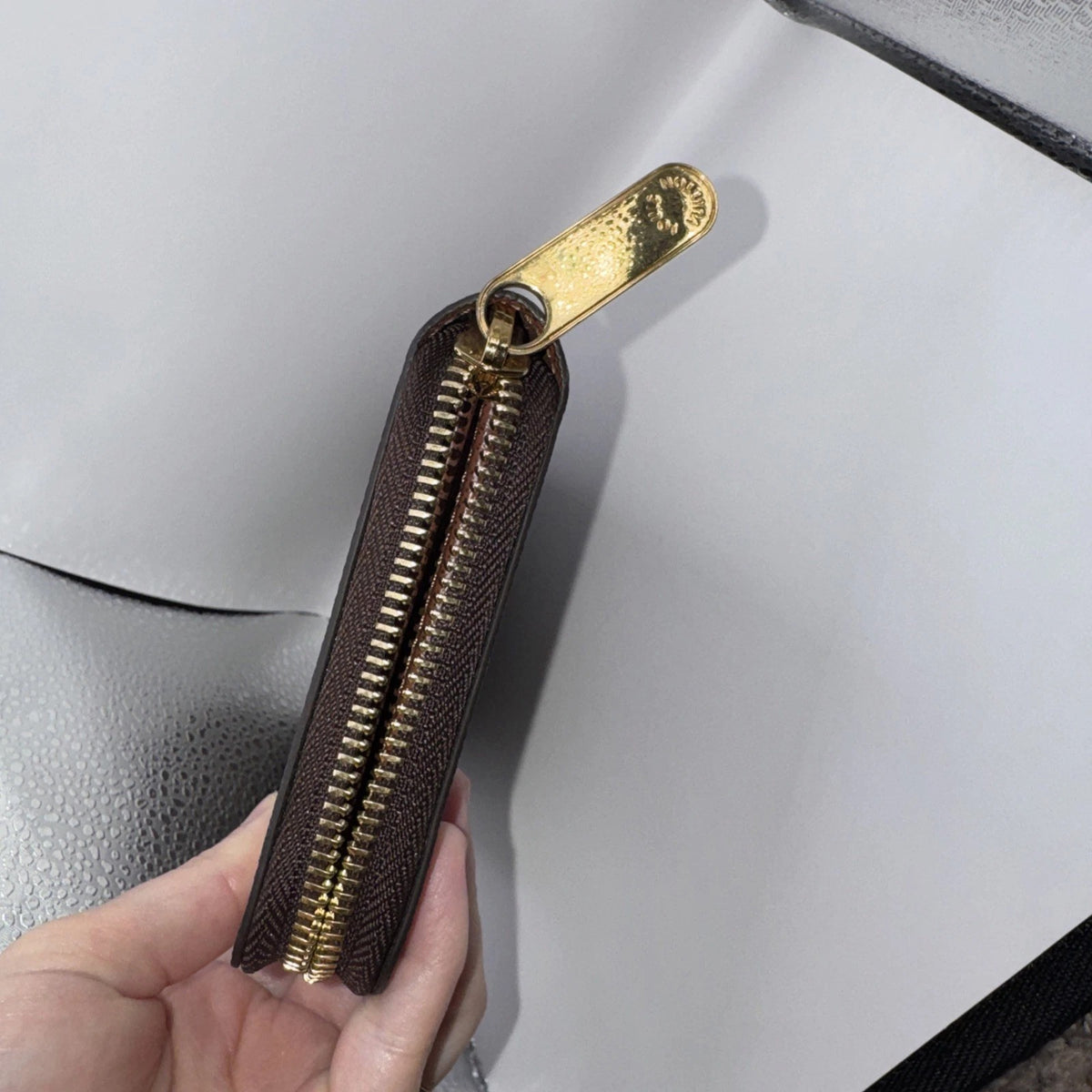 Louis Vuitton M60017 Zippy Wallet Monogram Canvas Brown Women's Wallet