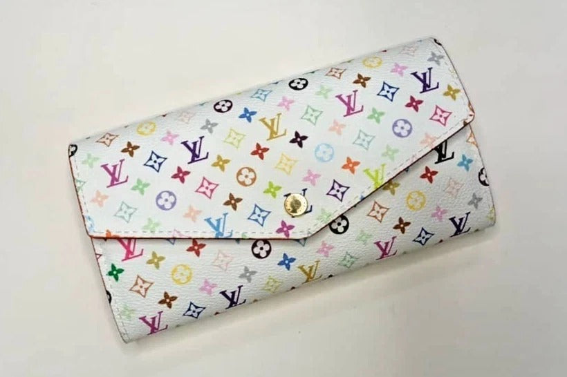 Louis Vuitton Sarah Wallet | White Multicolor Monogram