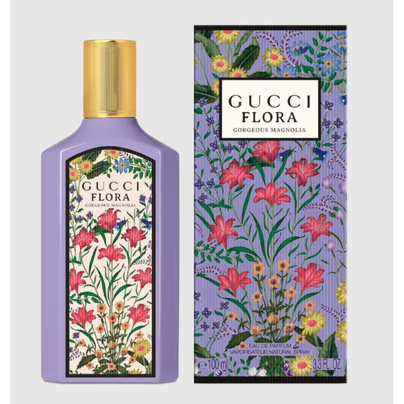 Gucci Flora Gorgeous Magnolia Eau de Parfum for Women – 3.3 oz Floral Fragrance Spray