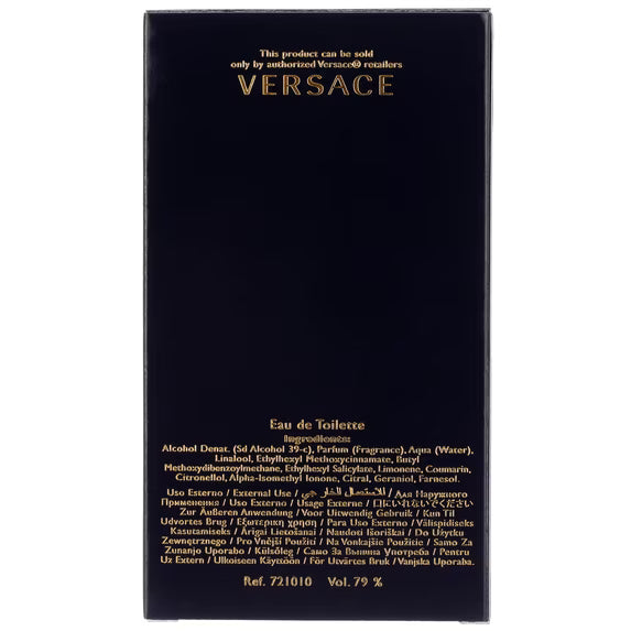 Versace Dylan Blue Pour Homme Eau de Toilette Spray for Men 3.4 oz